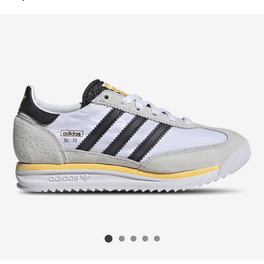 Adidas SL 72 White and Black Sneakers